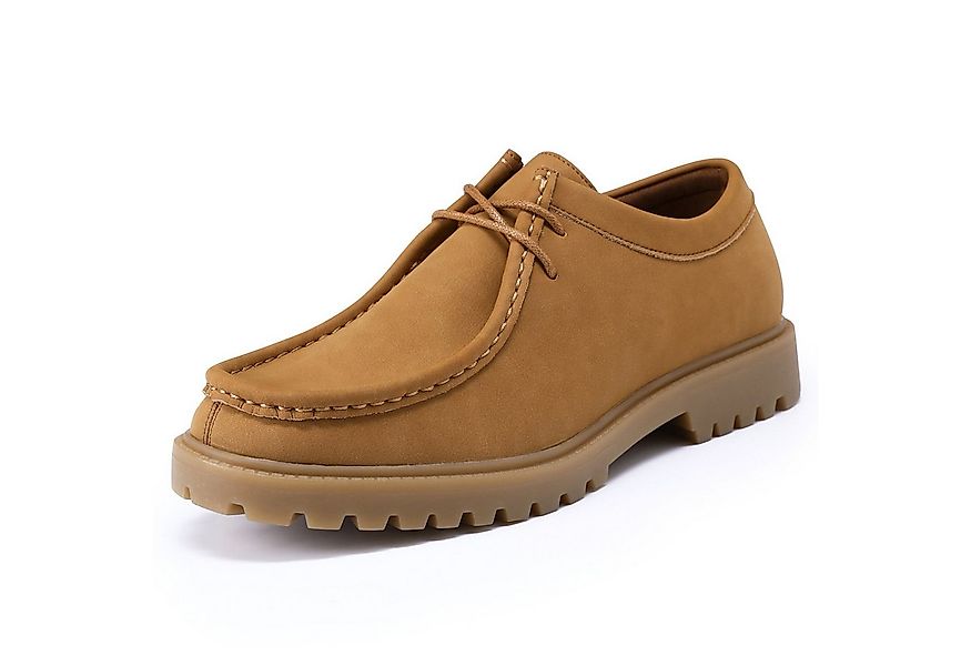 Allthemen Schnürschuh Herren casual Halbschuh in einfaches Aussehen Ledersc günstig online kaufen