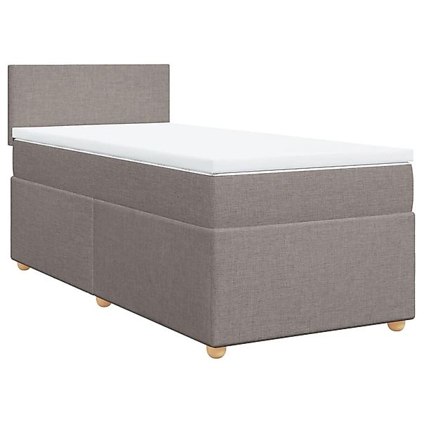 vidaXL Bett Boxspringbett mit Matratze Taupe günstig online kaufen