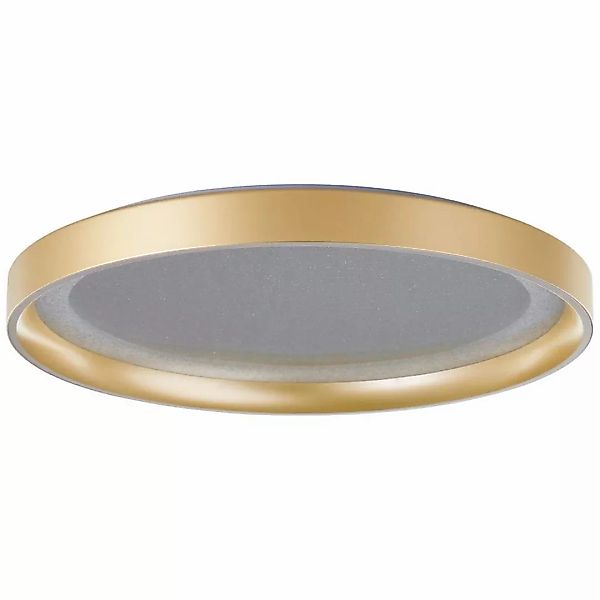 LED Deckenleuchte Quito in Gold 24W 2700lm 330mm günstig online kaufen