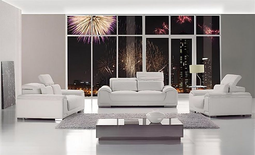 Xlmoebel Sofa 32-Sitzer Ledersofa Set - Design Couch und Polster Sofas Garn günstig online kaufen