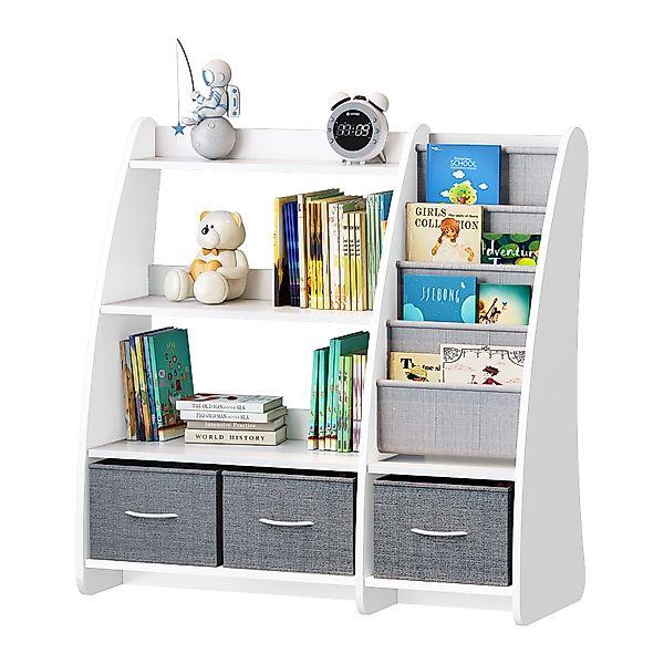 radelldar Bücherregal kinderregal mit Aufbewahrungsboxen und günstig online kaufen