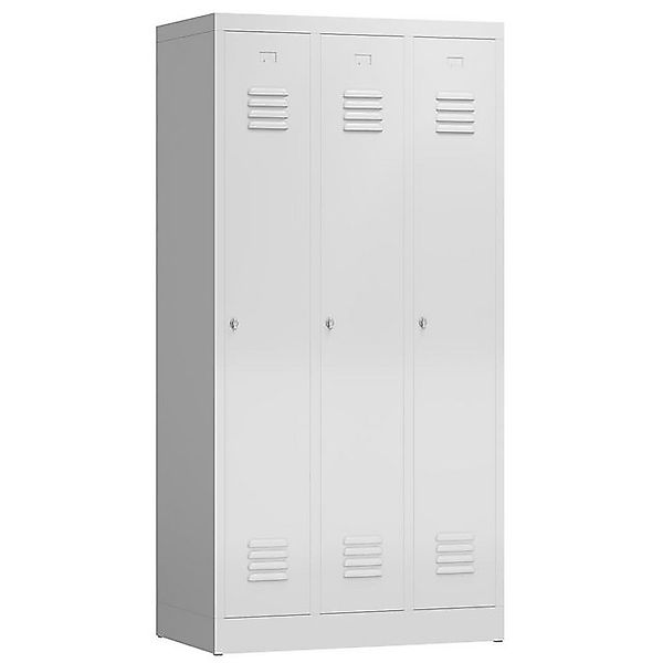 Steelboxx Spind 3er Spind Spint Umkleide Stahl Kleiderschränke Gaderobensch günstig online kaufen