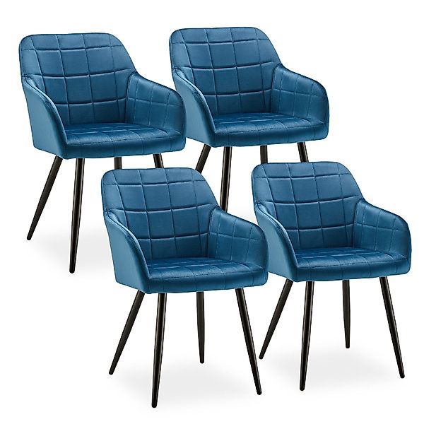 Ofcasa Esszimmerstuhl Polsterstühle (4er Set), Samt günstig online kaufen