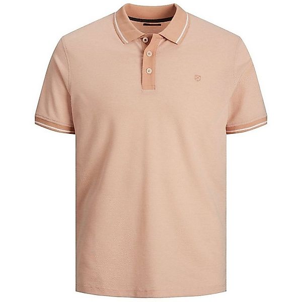 Jack & Jones Poloshirt Jack&Jones Bicolor Poloshirt Übergröße apricot-weiß günstig online kaufen