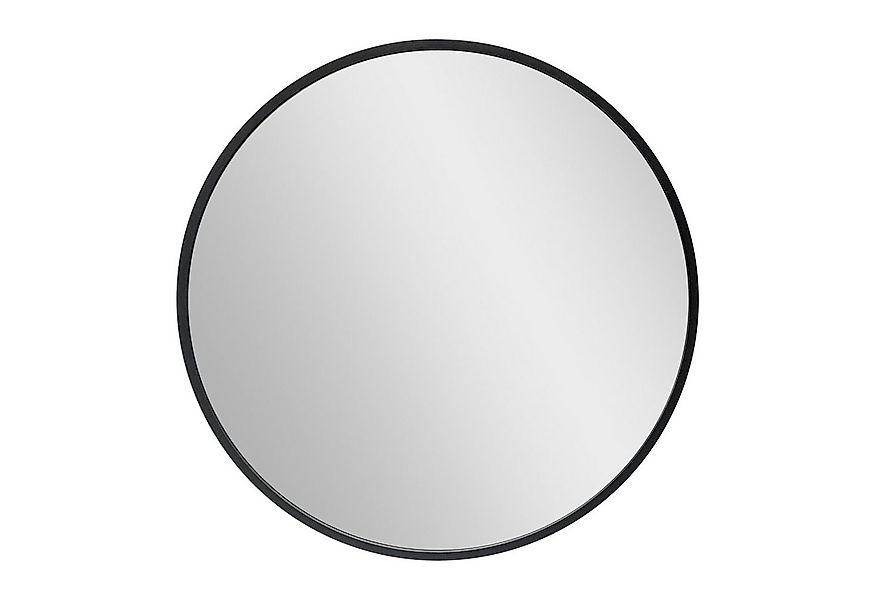 en.casa Wandspiegel, »Modugno« Hängespiegel rund Aluminium 50cm Schwarz günstig online kaufen