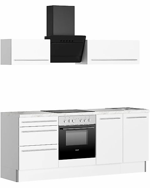 KOCHSTATION Küche "KS-Bern2", Breite 210 cm, wahlweise mit E-Geräten, mit K günstig online kaufen