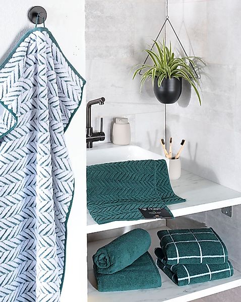 ROSS Handtücher Cashmere Überkaro, Frottier (2-St), günstig online kaufen
