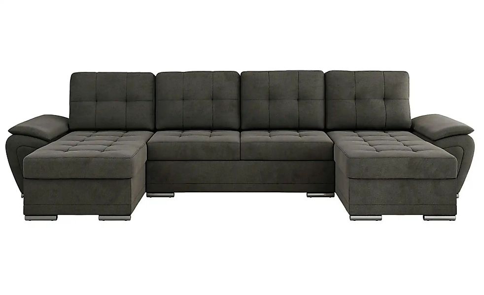 Wohnlandschaft mit Schlaffunktion Umbria ¦ grau ¦ Maße (cm): B: 336 H: 85 P günstig online kaufen