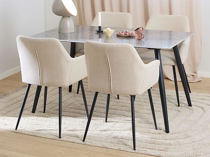 ACTONA GROUP Esszimmer-Set "Essgruppe, Speisetisch mit Stühlen", (Komplett- günstig online kaufen