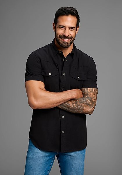Arizona Jeanshemd, Kurzarm im Western Stil günstig online kaufen