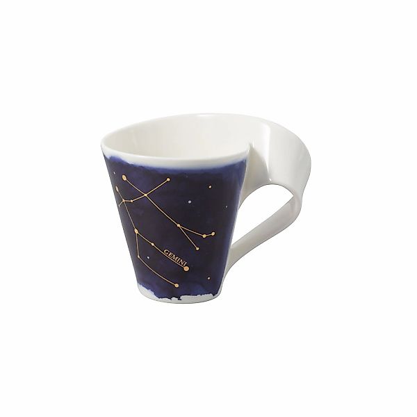 Villeroy & Boch Tasse "Tasse Zwilling NewWave Stars 300 ml weiß-blau" günstig online kaufen