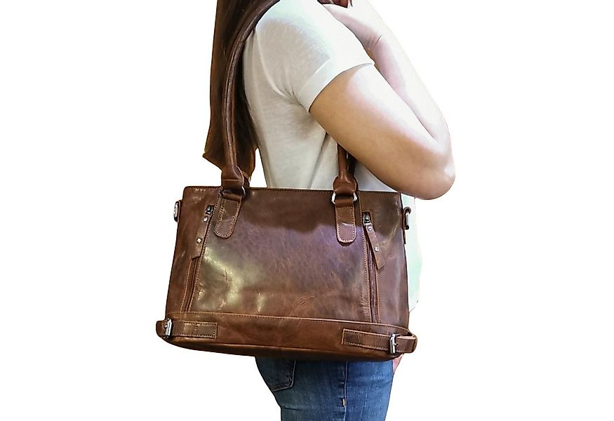 Ella Eisvogel Henkeltasche Große Damen Umhängetasche mit vielen Fächern (Pu günstig online kaufen