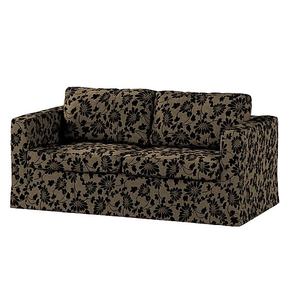 Bezug für Karlstad 2-Sitzer Sofa nicht ausklappbar, lang, beige-schwarz, So günstig online kaufen
