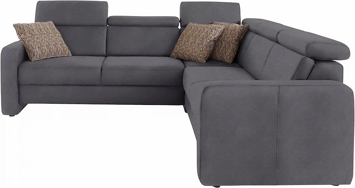 sit&more Ecksofa »Bologna L-Form«, Kopfteilverstellung, wahlweise mit Bettf günstig online kaufen