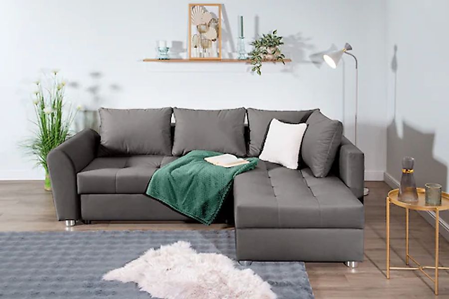 COLLECTION AB Ecksofa »JANA L-Form«, inkl. Bettfunktion,Bettkasten und Bonn günstig online kaufen
