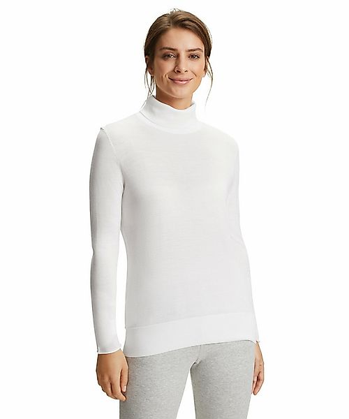 FALKE Damen Pullover Rollkragen, XS, Weiß, Uni, Wolle, 64156-286001 günstig online kaufen