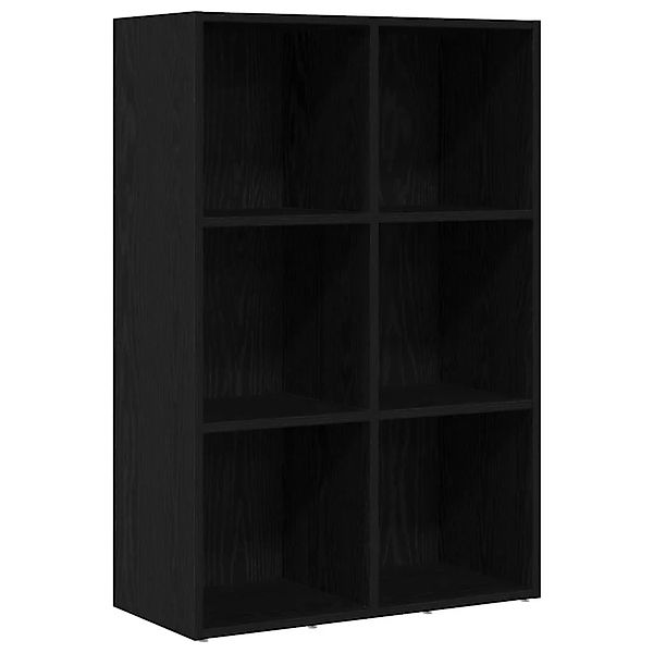 vidaXL Bücherregal Schwarz Eichen-Optik 66x30x98 cm Holzwerkstoff 862420 günstig online kaufen