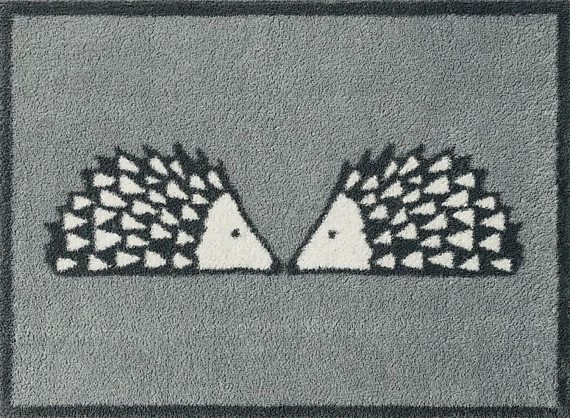 Turtle Mat Fußmatte "Kissing Spike Slate" rechteckig 9 mm Höhe günstig online kaufen