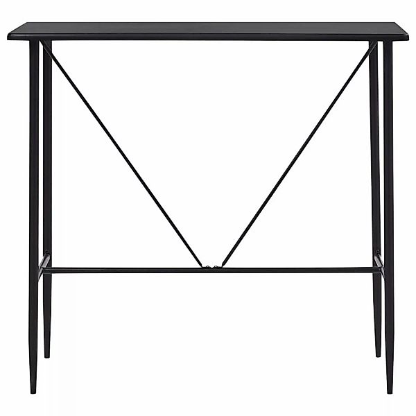 Bartisch Schwarz 120 X 60 X 110 Cm Mdf günstig online kaufen