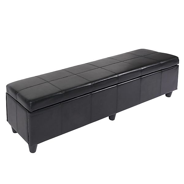 BERLINLODGE Sitzbank Mit Aufbewahrung Lars XXL 45x180x45cm Creme Kunstleder günstig online kaufen