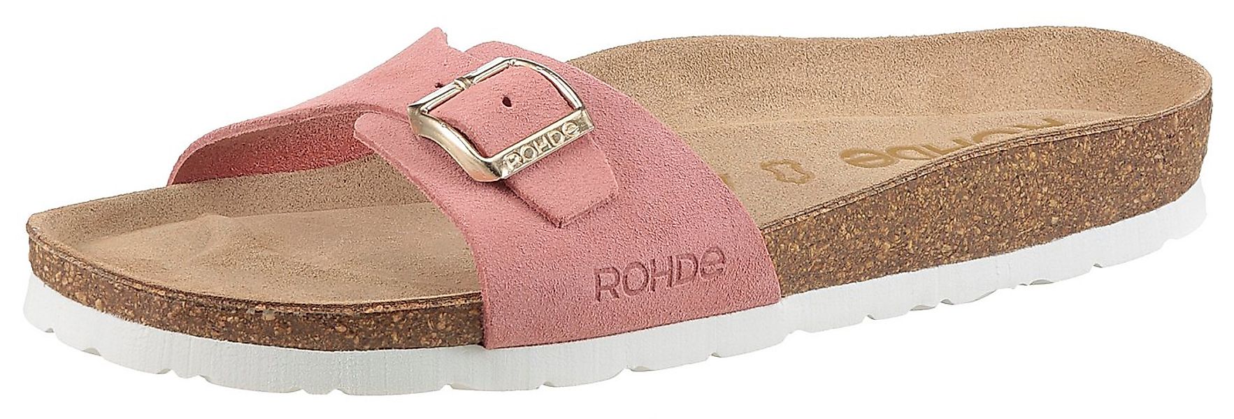 Rohde Pantolette Sommerschuh, Schlappen mit vorgeformtem Softfußbett günstig online kaufen