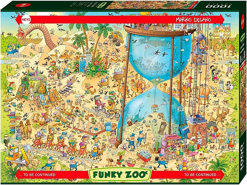 HEYE Puzzle Desert Habitat / Funky Zoo, 1000 Puzzleteile, Made in Germany günstig online kaufen