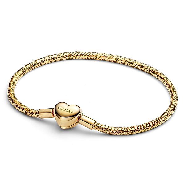 Pandora Charm-Armband Damen-Facettiert mit verschluss Goldfarben günstig online kaufen