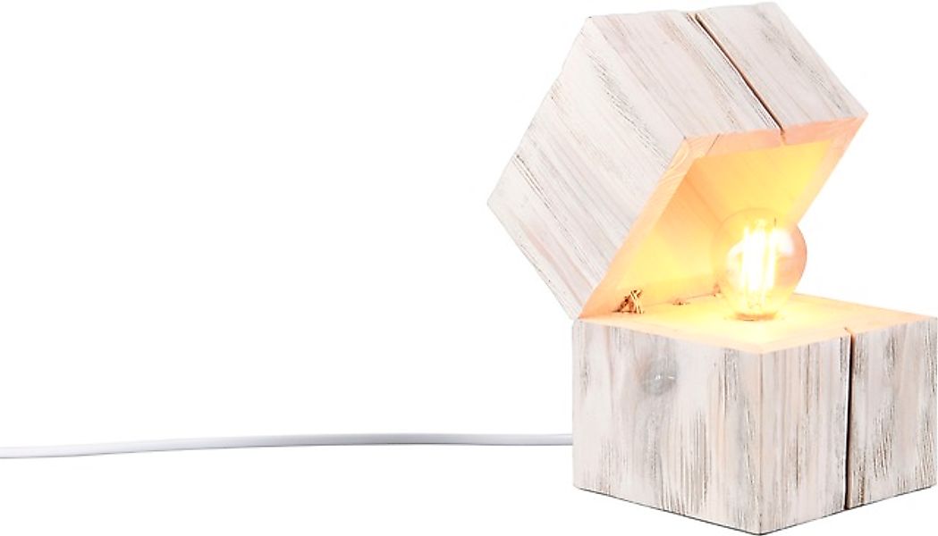 TRIO Leuchten Schreibtischlampe »TREASURE, Deko Tischleuchte Schatzkiste in günstig online kaufen