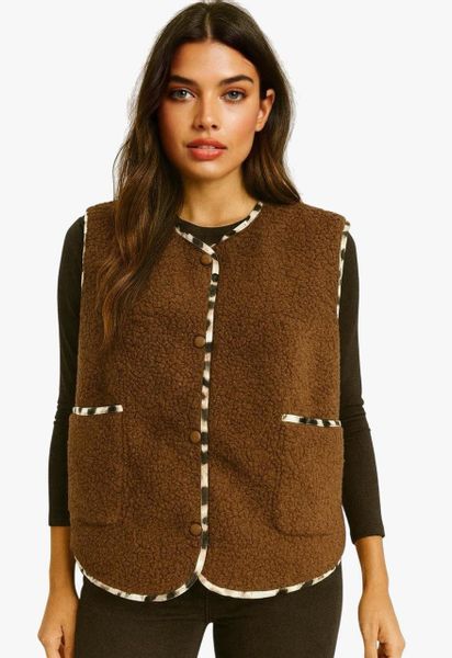 Worldclassca Fellimitatweste Worldclassca Teddy Weste Warm günstig online kaufen