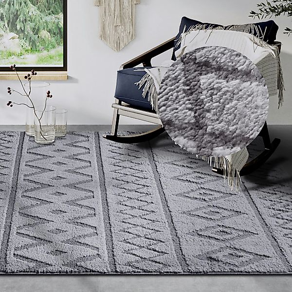 ELLE DECORATION Designteppich "Itinerance" rechteckig 18 mm Höhe Hochflor, günstig online kaufen