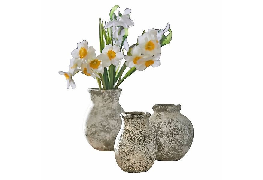 Mirabeau Tischvase Vase 3er Set Cerquix antikcreme günstig online kaufen