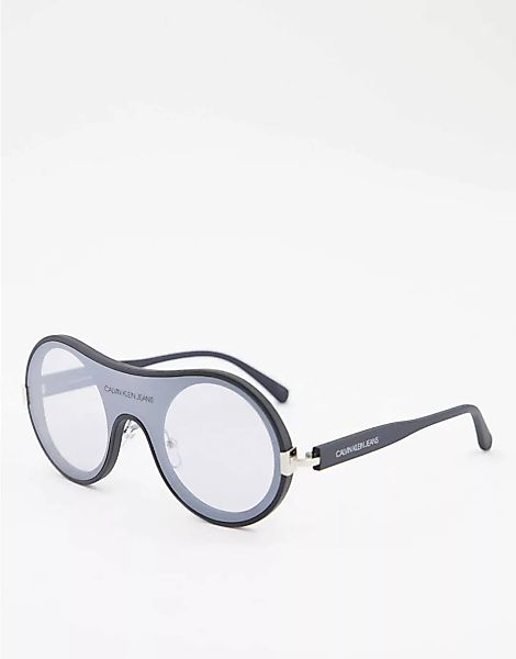 Calvin Klein Jeans – CKJ18507S – Sonnenbrille mit runden Gläsern-Schwarz günstig online kaufen