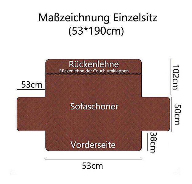 NUODWELL Sesselschoner Sofa Armlehnenbezüge,Fernsehsessel Schutzbezug Anti- günstig online kaufen