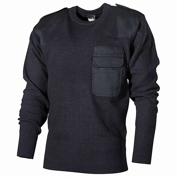 MFH Rundhalspullover Bundeswehr Pullover, mit Brusttasche, blau günstig online kaufen
