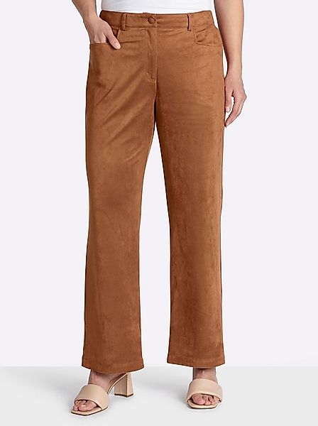 Sheego Jerseyhose Lederimitat-Hose normal günstig online kaufen