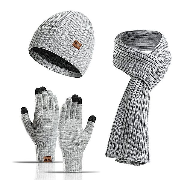 Coonoor Mütze & Schal 3 Stück Mütze, Schal & Handschuh-Sets Geeignet für Ju günstig online kaufen