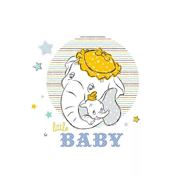 KOMAR Wandbild - Dumbo Little Baby - Größe: 50 x 70 cm mehrfarbig Gr. one s günstig online kaufen
