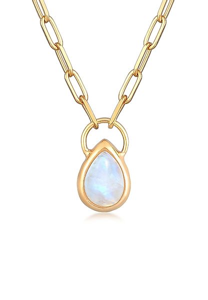 Elli Premium Kette mit Anhänger Mondstein günstig online kaufen