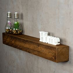 Levandeo® Wandregal, levandeo Wandregal Holz Massiv günstig online kaufen