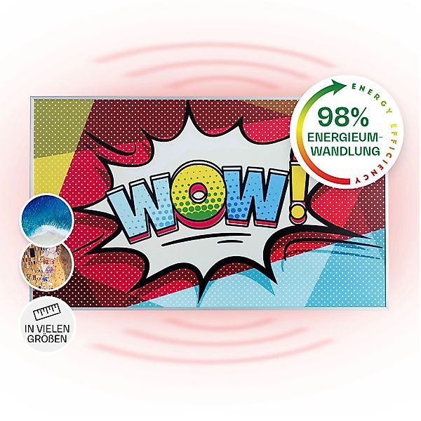 Klarstein Wonderwall Air Art 60 Infrarotheizung 101x60 cm 600 W Wandinstall günstig online kaufen