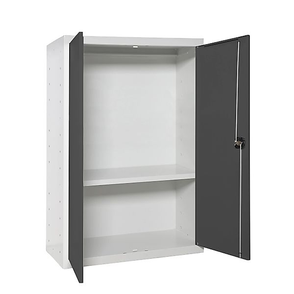 PROREGAL Stahlschrank AMEGO HxBxT 90 x 80 x 40 cm 1x Fachboden Anthrazit-We günstig online kaufen