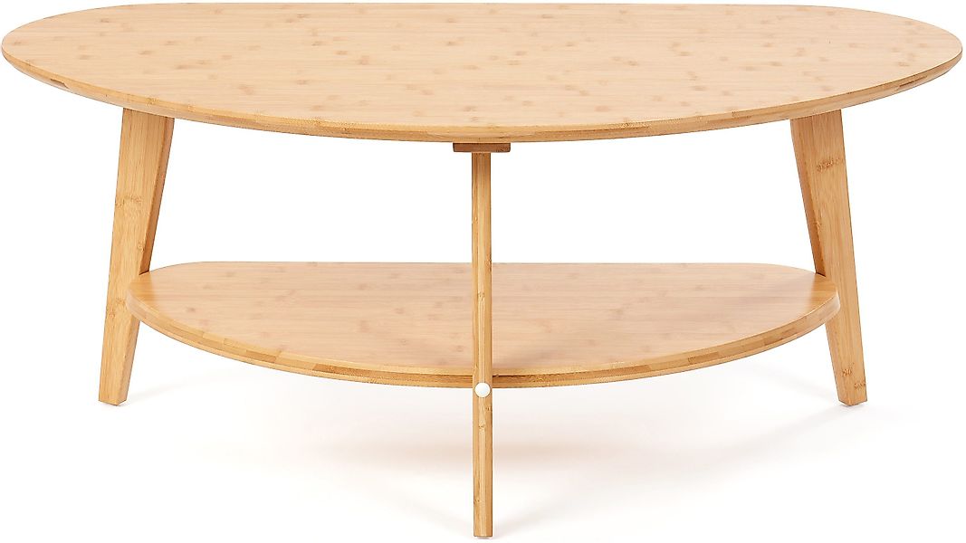 needs&wants® Couchtisch 100% Bambus oval halbrund, günstig online kaufen