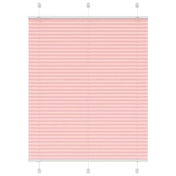 vidaXL Plissee Rosa 110x150 cm Stoffbreite 109,4 cm Polyester 4015451 günstig online kaufen