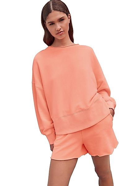 Next Sweater Sweatshirts mit fransigem Saum 100 % Baumwolle (1-tlg) günstig online kaufen