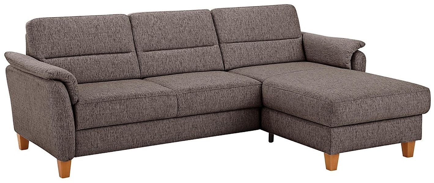 Home affaire Ecksofa "Palmera L-Form, B: 244 cm" optional Bettfunktion & Be günstig online kaufen