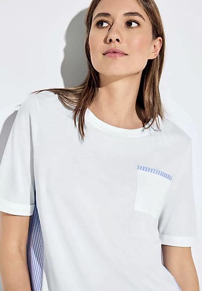 Materialmix T-Shirt günstig online kaufen