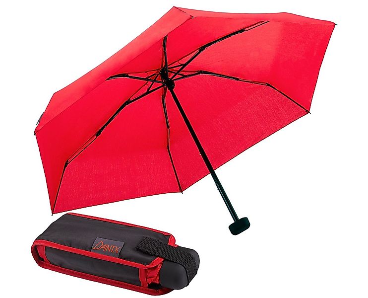 EuroSCHIRM® Taschenregenschirm Dainty, rot, besonders leicht, super flach u günstig online kaufen