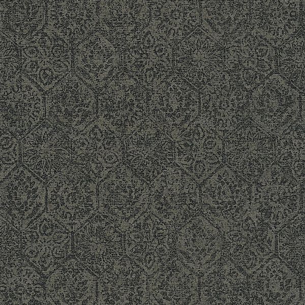 PROFHOME 380223-GU Ethno Tapete Shabby Chic Matt Grau Schwarz 0,53 m x 10,0 günstig online kaufen