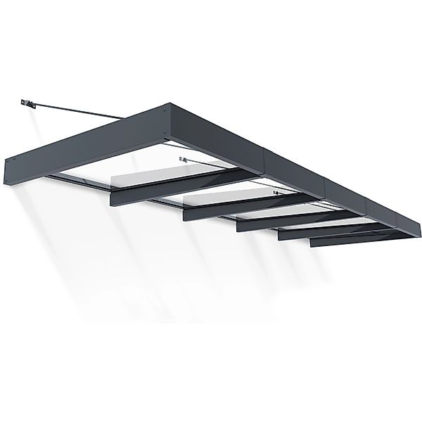 Palram - Canopia Vordach Sophia XL 4,7 m x 1,4 m Grau günstig online kaufen