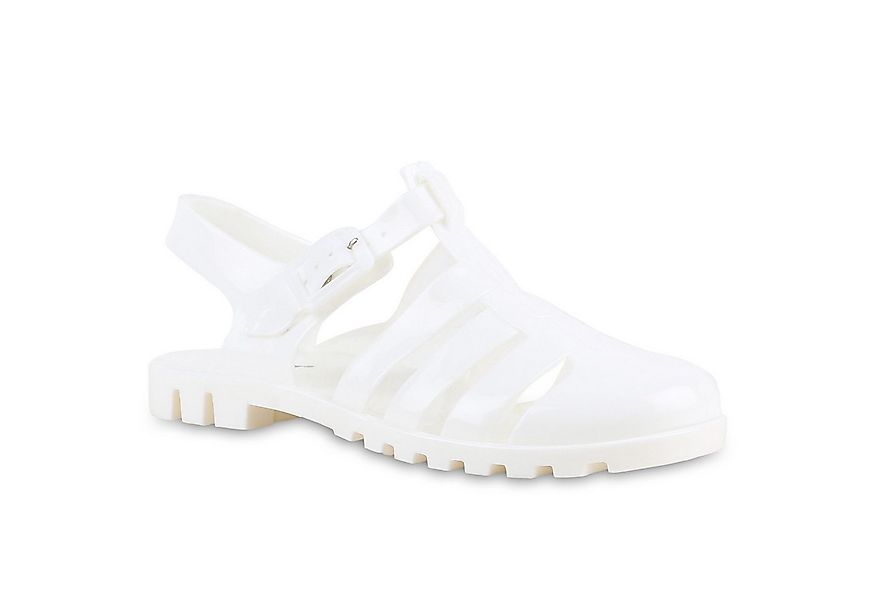 VAN HILL 837646 Pantolette Damen Sandalen Pantoletten Bequeme Lack Cut-Outs günstig online kaufen